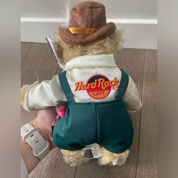 Herrington Hard Rock Cafe Munich Teddy Bear Stuffed Animal 2003 Lederhosen Rare - Picture 6 of 7